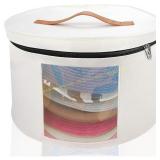 Memfish Hat Box - Travel Carrier (White)