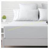 XOOX Linen 100% Cotton King Fitted Sheet