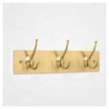 Threshold Wall Mounted Hook Rack - Gold 40lb