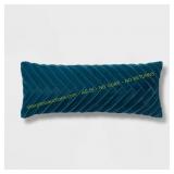 Threshold Velvet Throw Pillow, Dark Teal