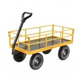 Steel Utility Garden Cart, 7 cu ft, 1200 lb