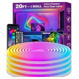 AILBTON 50FT LED Neon Rope Lights RGB IP65