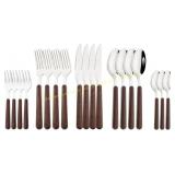 Wood Flatware Set with Wooden Handle