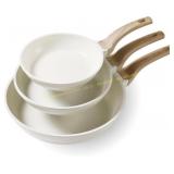 CAROTE Non Stick Frying Pans Set, 8"+10"+12"