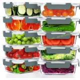 Verones 22 oz Glass Meal Prep Containers