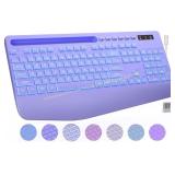 Wireless Keyboard with Backlight, Wrist Rest