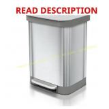 13 Gal Stainless Trash Can, Series 2