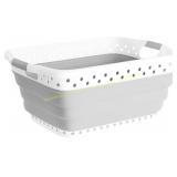 Lavish Home Collapsible Laundry Basket, Gray