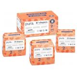 Pura Hypoallergenic Diapers Size 2 (7-13 lb)