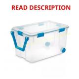 2 ct - 120 Qt. Wheeled Gasket Storage Box