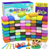 Air Dry Clay 66 Colors Kit with Tools for Kids