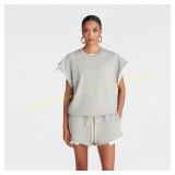 KBB by KAHLANA Layered Crew Sweatshirt S