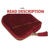 Travel Jewelry Case - Burgundy Velvet