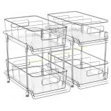 HIHEGD 2-Tier Bathroom Organizer with Dividers