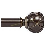 KAMANINA Curtain Rods 72 144in Bronze