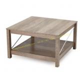 JOMEED 31.5" Square Coffee Table, Beige