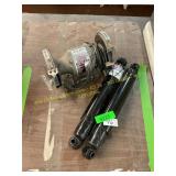 Bench grinder, gas shocks