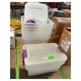 Plastic storage totes