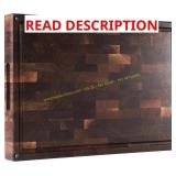 Walnut Wood Cutting Board 17x12, Juice Groove