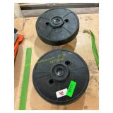 Rear mower weights