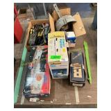 Saw, paint sprayer, hardware