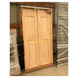 40 in pine bi fold door