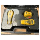 Strait-line stud and lazer level