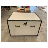 Wooden truck box dog kennel