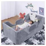 Toddler Bed, Standard Crib Size, Fabric