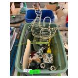 Plastic waste cans, home decor