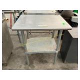 30 in stainless steel table