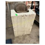 Trash can, plastic cooler pallet