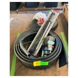 Machete, trailer couple, lawn edging, wheel barrow