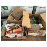 Cups, glass cake covers, figurines