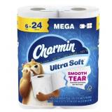 Charmin Toilet Paper 6 Rolls 208 sheet