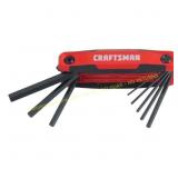 3ct Craftsman Metric Fold-Up Hex Key Set 8 pc