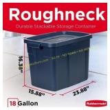2Ct Rubbermaid Roughneck Tote 18 Gal