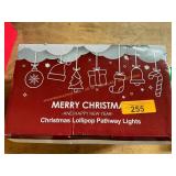 Christmas lollipop pathway lights