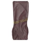 PRETYZOOM PU Leather Chair Cover, Coffee Brown