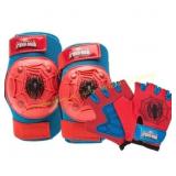 Spider-Man Bike Pad & Glove Set - Blue/Red
