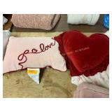 2ct Valentines throw pillows