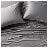 King Bamboo Sheet Set Dark Gray - Casaluna