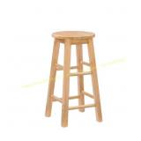 Lopes 24 in. Natural Backless Counter Stool