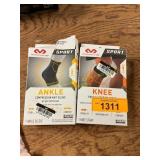 McDavid Ankle Compression Sleeve & Knee Strap