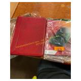 Red floral binder, and iPad screen protector