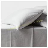 Queen Flannel Sheet Set, Gray - Threshold