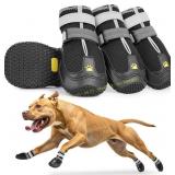 LUCKYPAW Breathable Mesh Dog Shoes, 8 (Black)