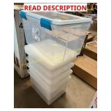 5ct Sterlite Plastic Storage Containers