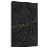 Textured 3D Abstract Wall Art - 24x36 Framed