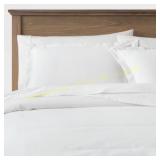 Threshold Cotton Linen Duvet Cover Set White